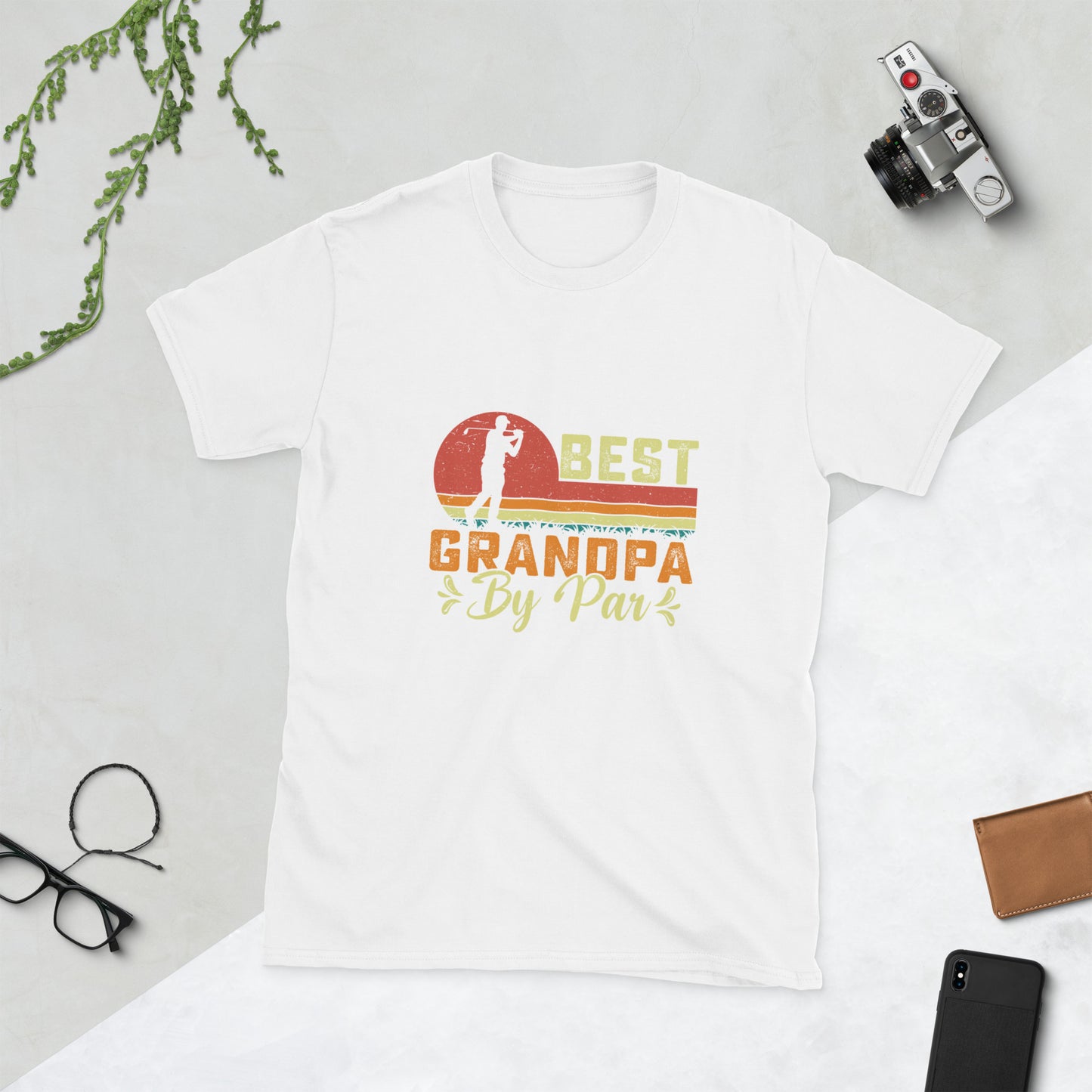 Best Grandpa by Par Short-Sleeve Unisex T-Shirt