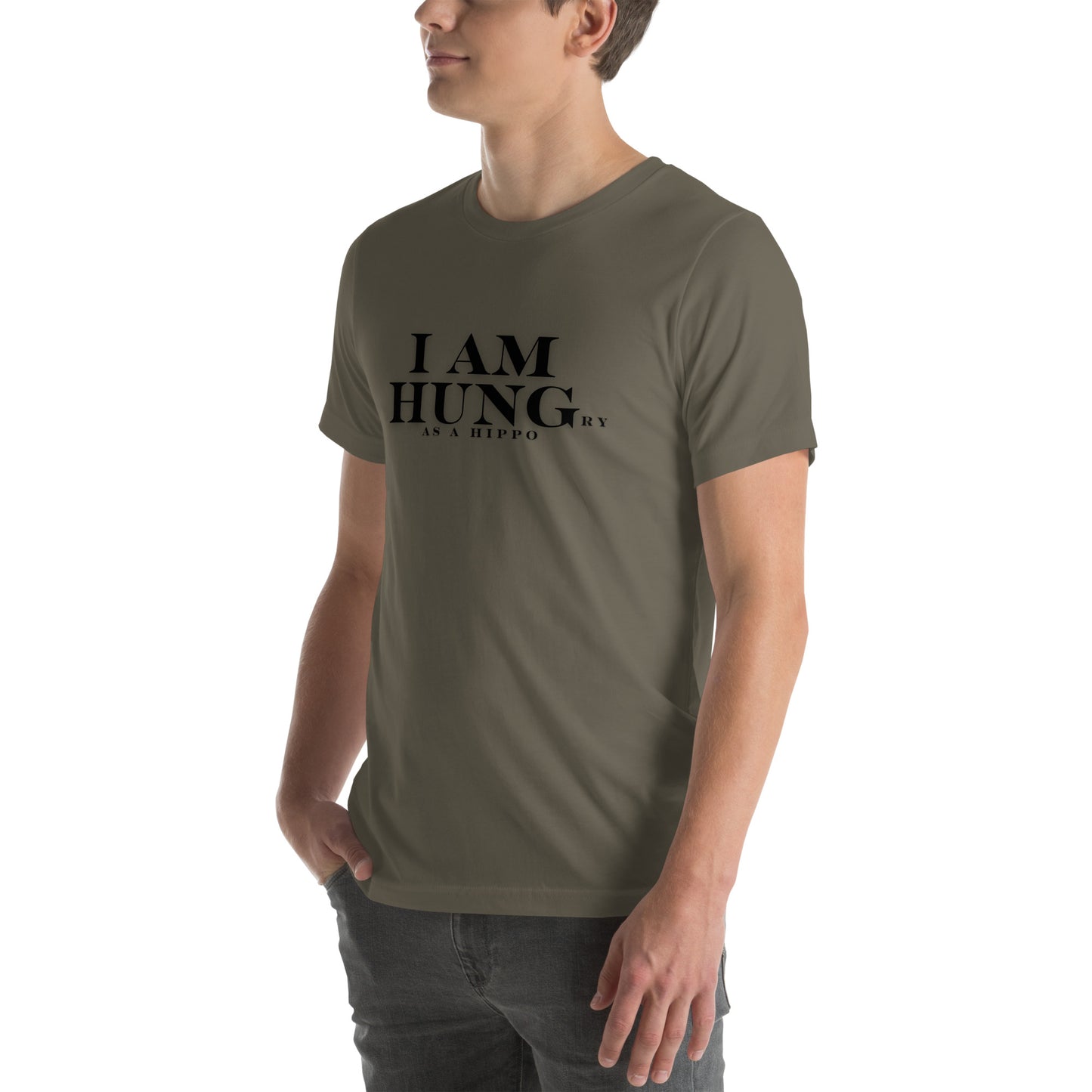 Hungry as a Hippo Unisex t-shirt