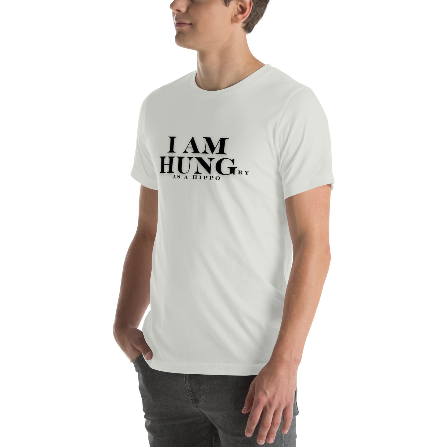 Hungry as a Hippo Unisex t-shirt