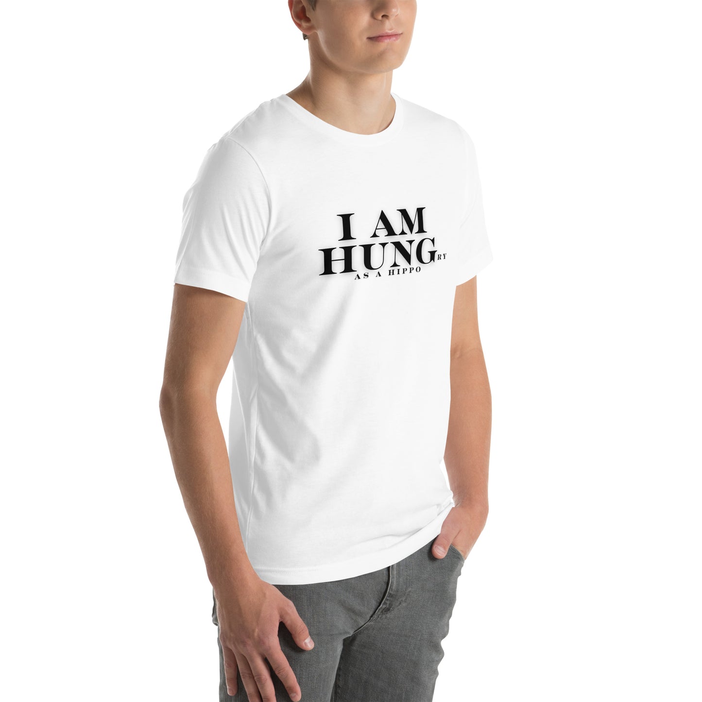 Hungry as a Hippo Unisex t-shirt