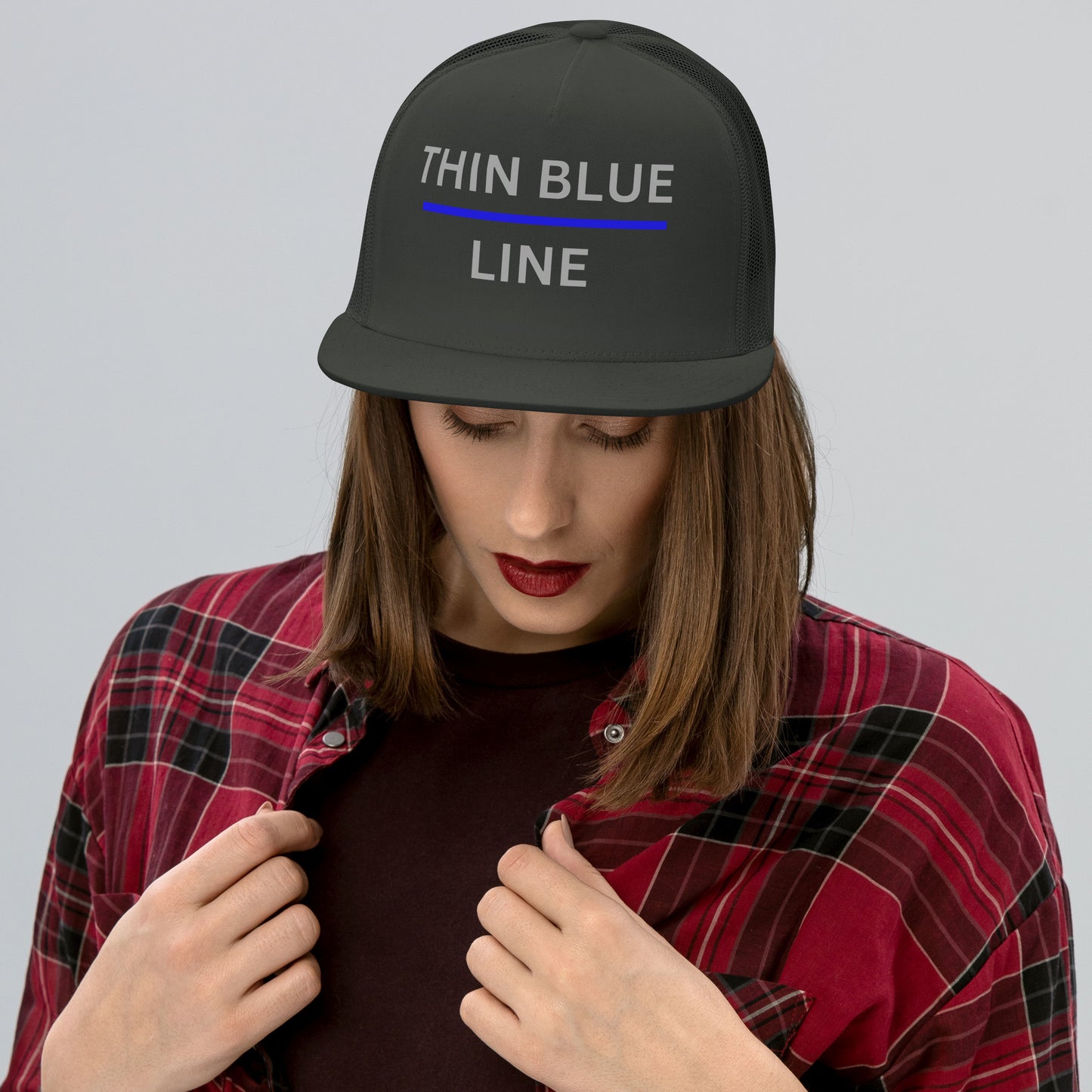 Thin Blue Line Trucker Cap