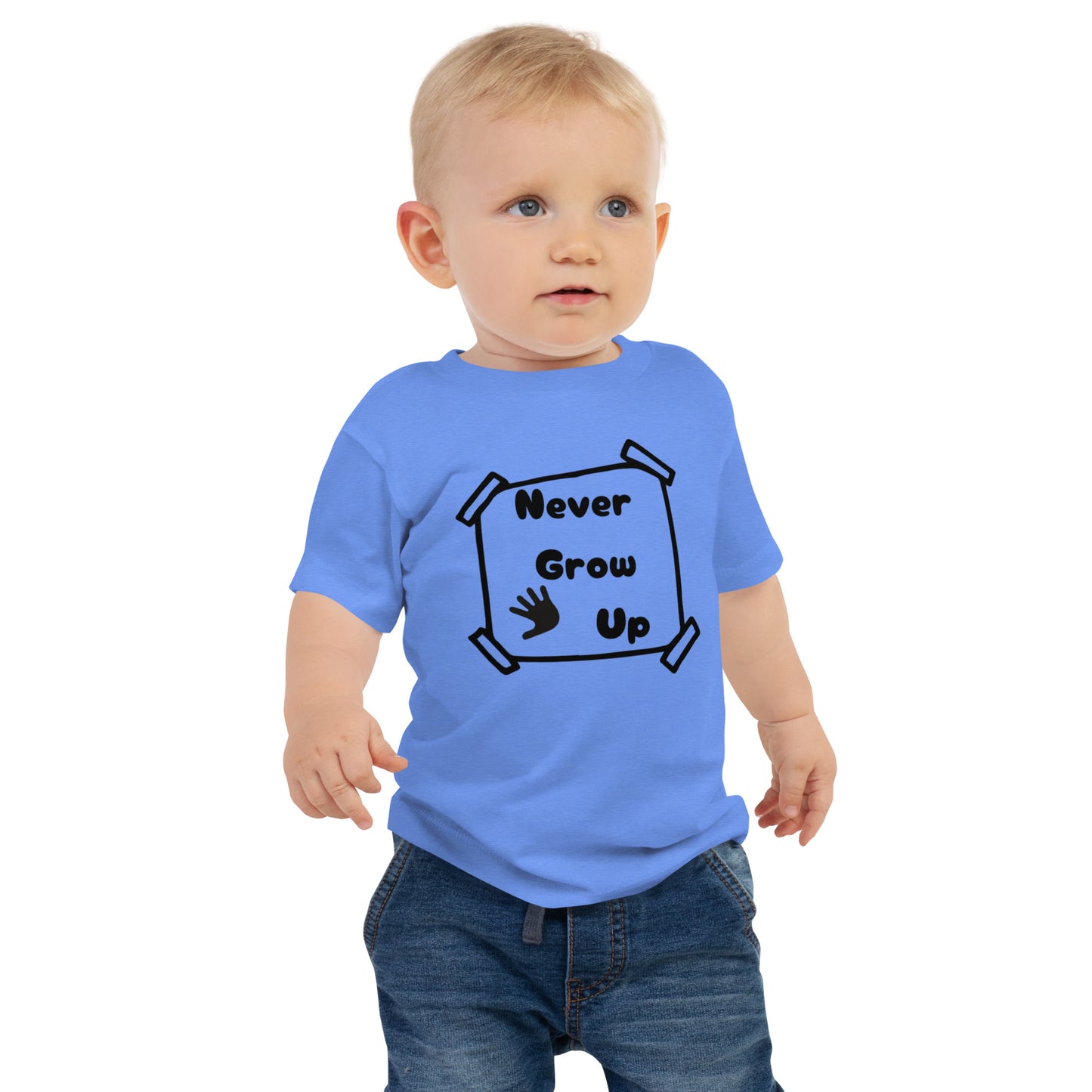 Never Grow Up Baby Jersey Short Sleeve Tee