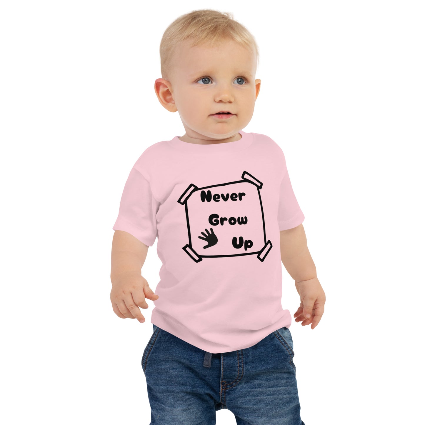 Never Grow Up Baby Jersey Short Sleeve Tee