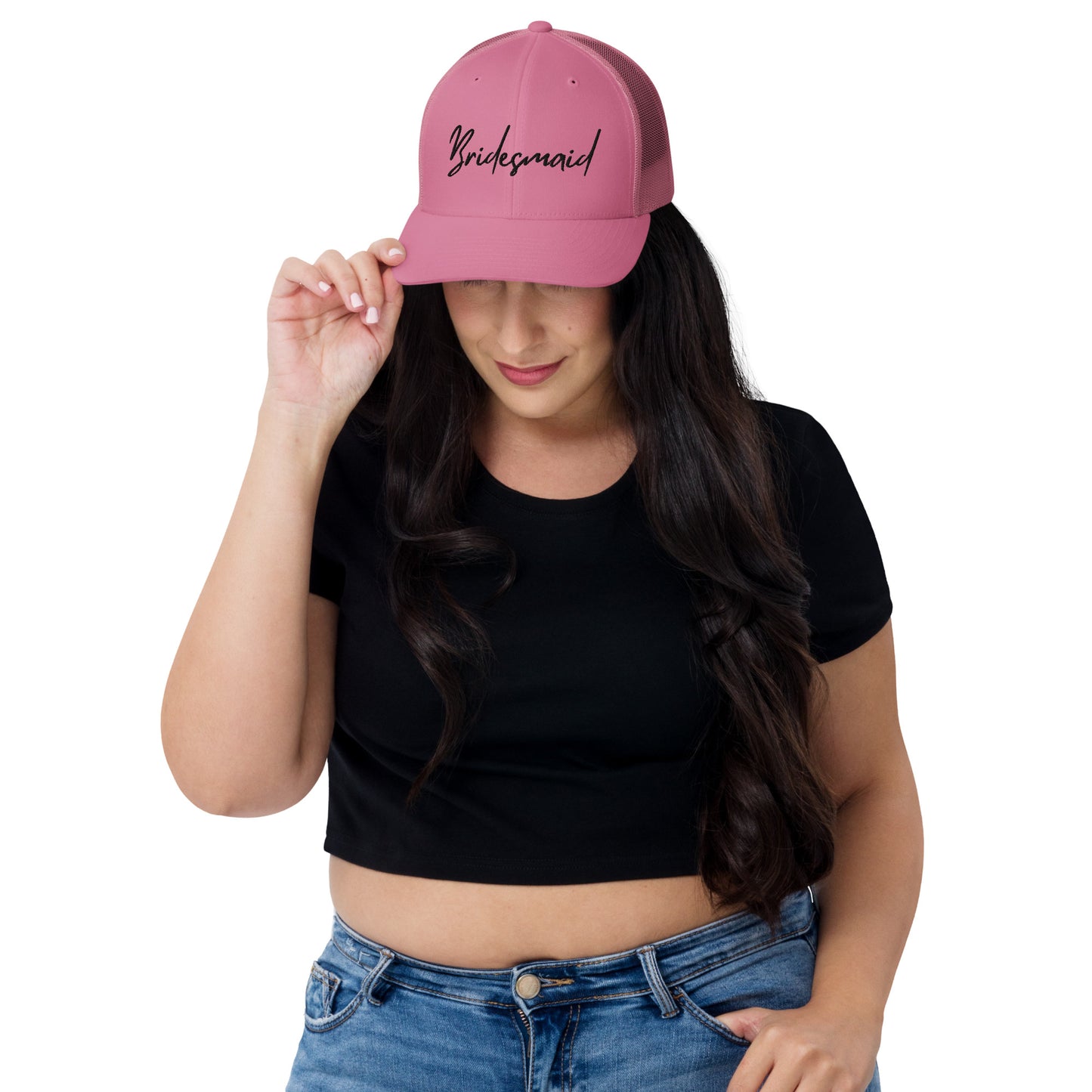 Bridesmaid Embroidered Trucker Cap