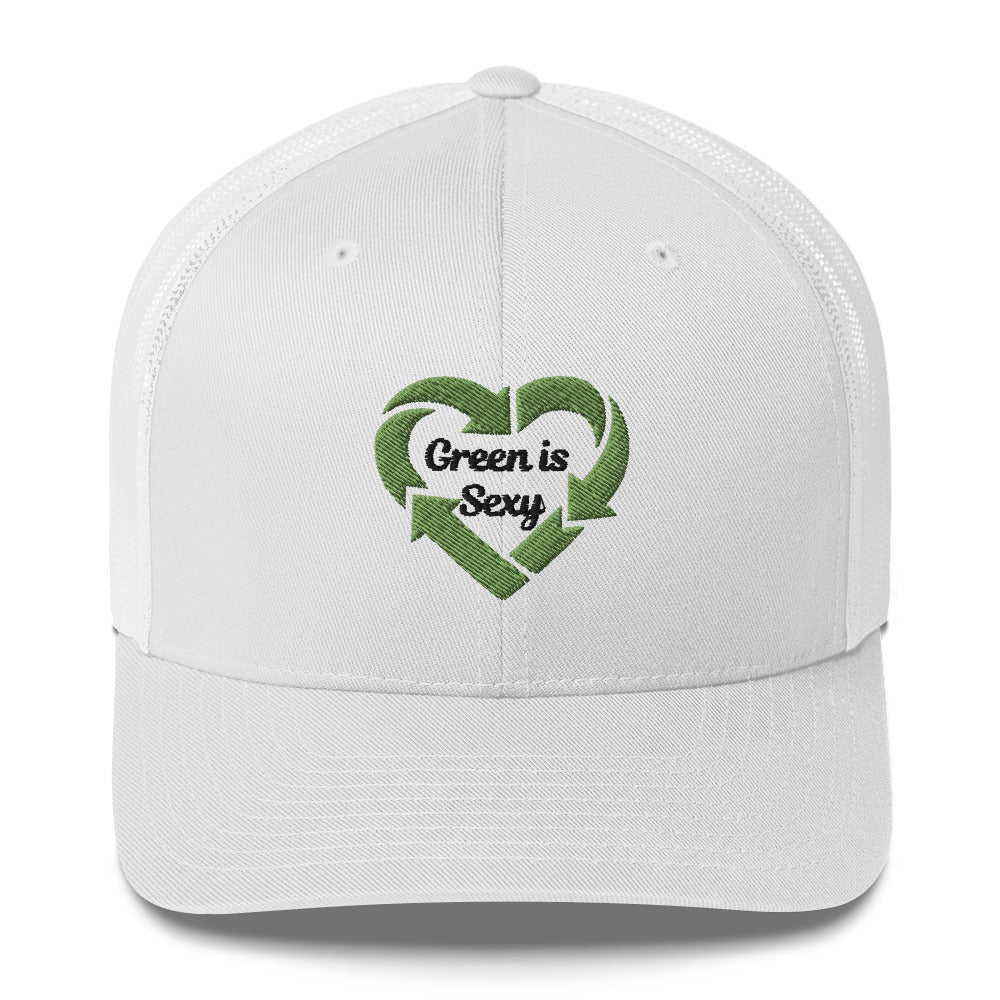 Green is Sexy Embroidered Trucker Cap