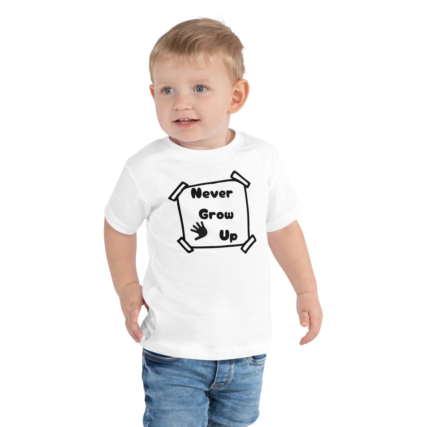 Never grow up Toddler Short Sleeve Tee