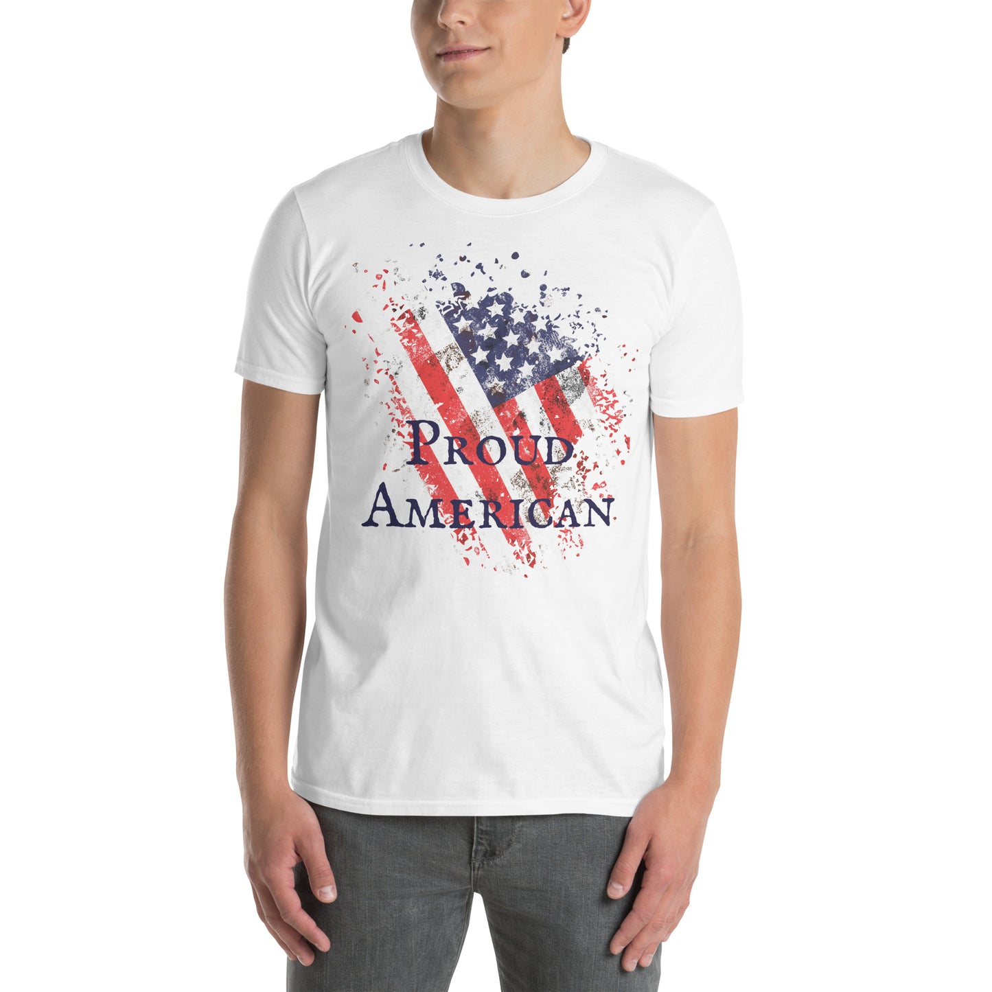 Proud American Short-Sleeve Unisex T-Shirt