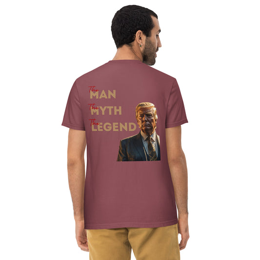 Man Myth Legend Unisex garment-dyed pocket t-shirt