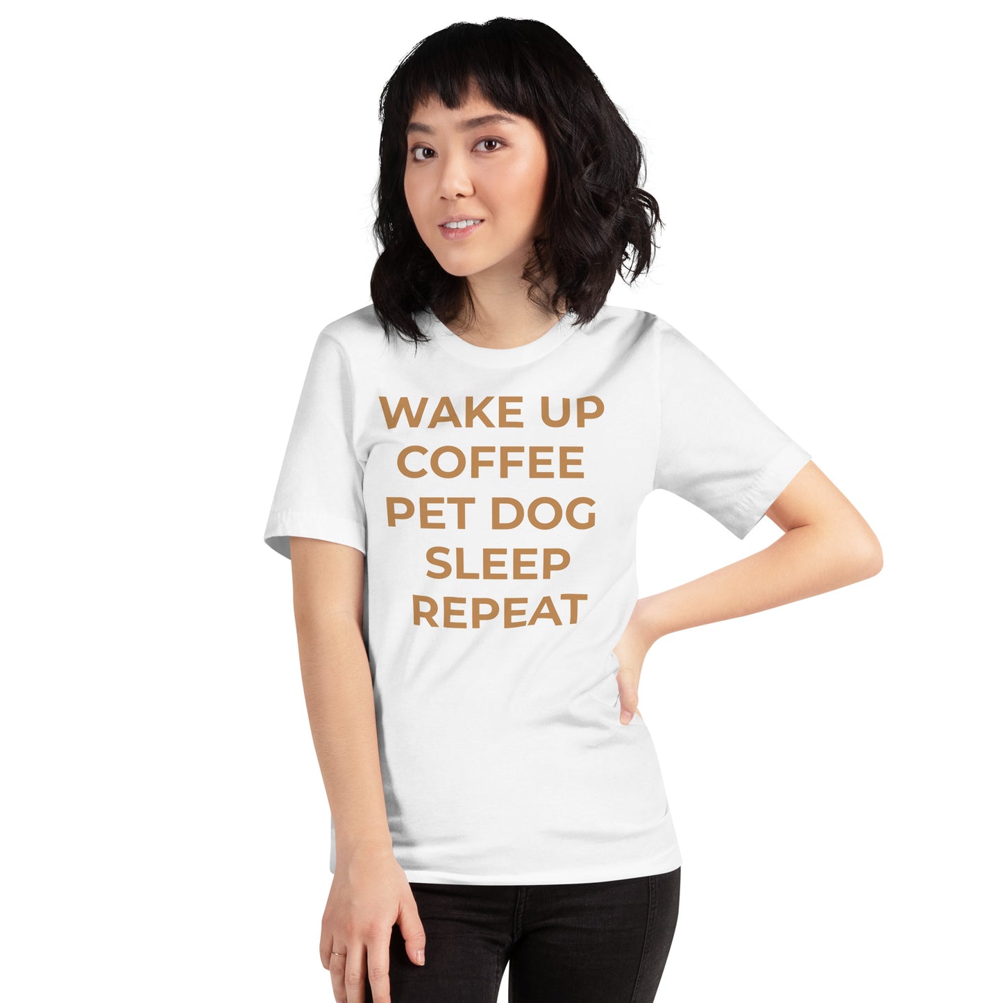 Wake Up, Pet The Dog Unisex t-shirt