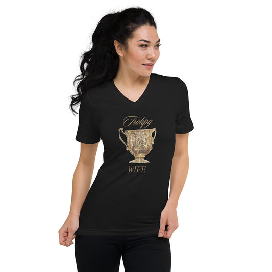 Trophy Wife Short Sleeve V-Neck T-Shirt