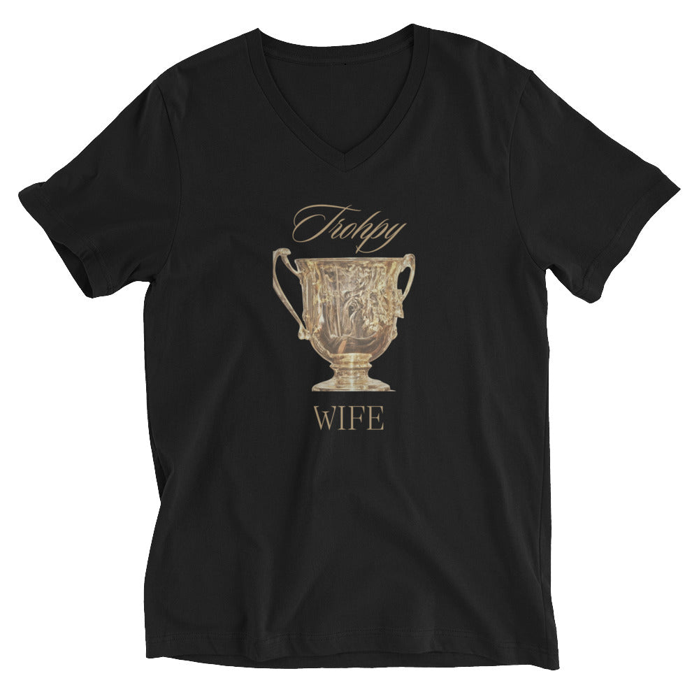 Trophy Wife Short Sleeve V-Neck T-Shirt