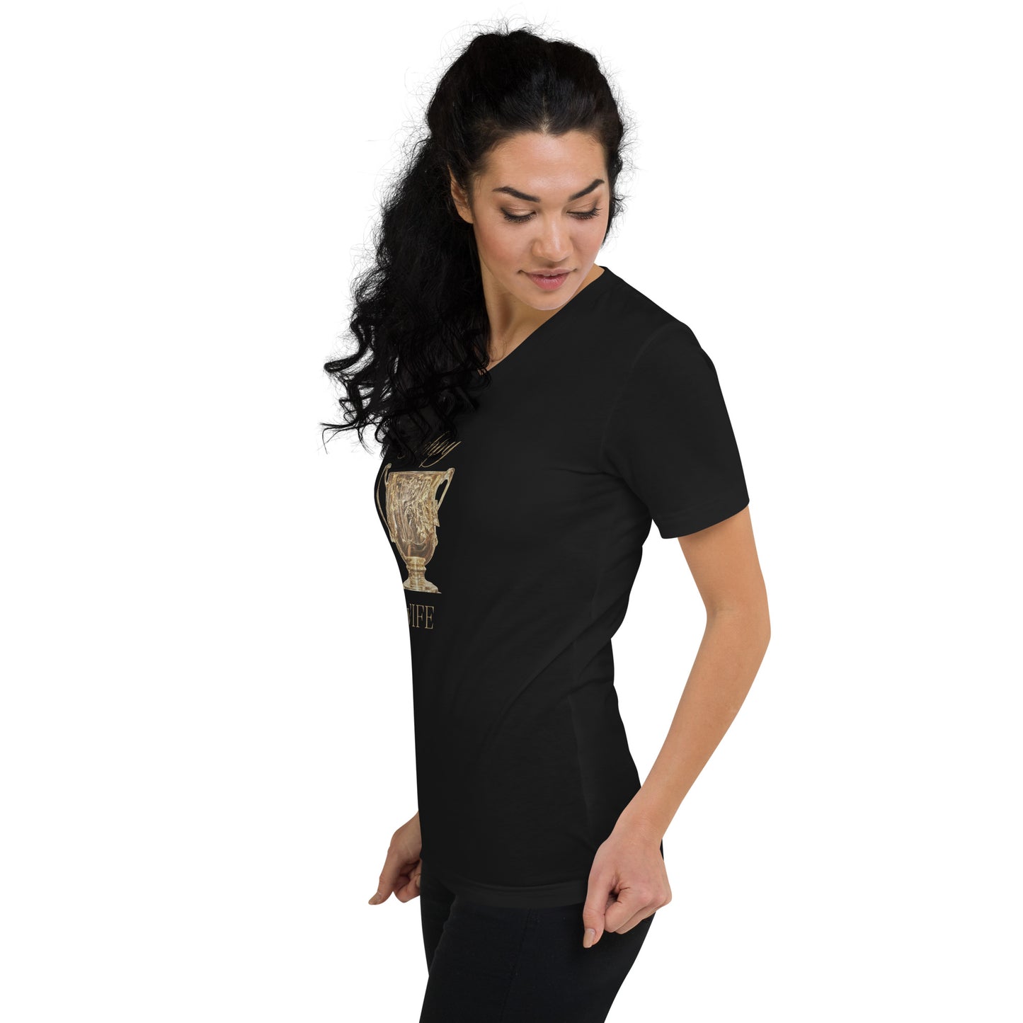 Trophy Wife Short Sleeve V-Neck T-Shirt