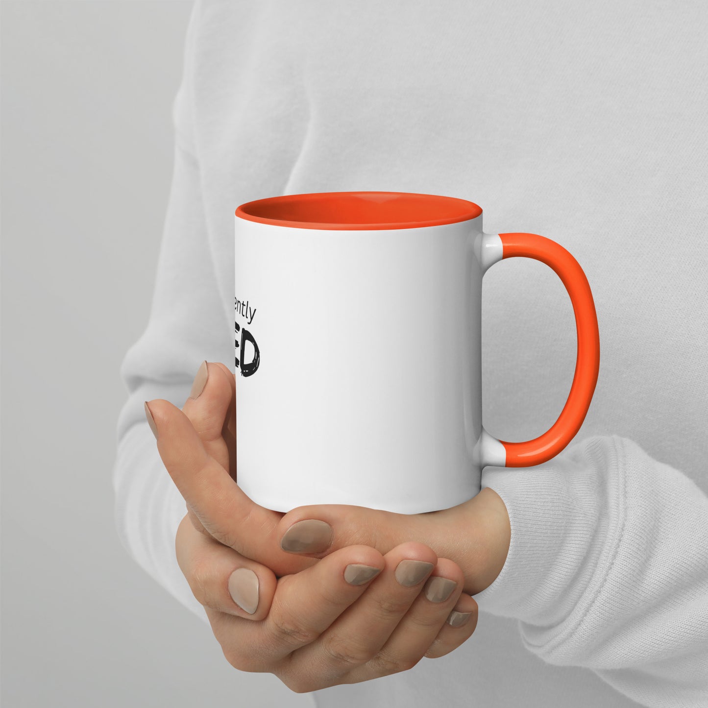 Permanently Tired  Mug with Color Inside Fun Present