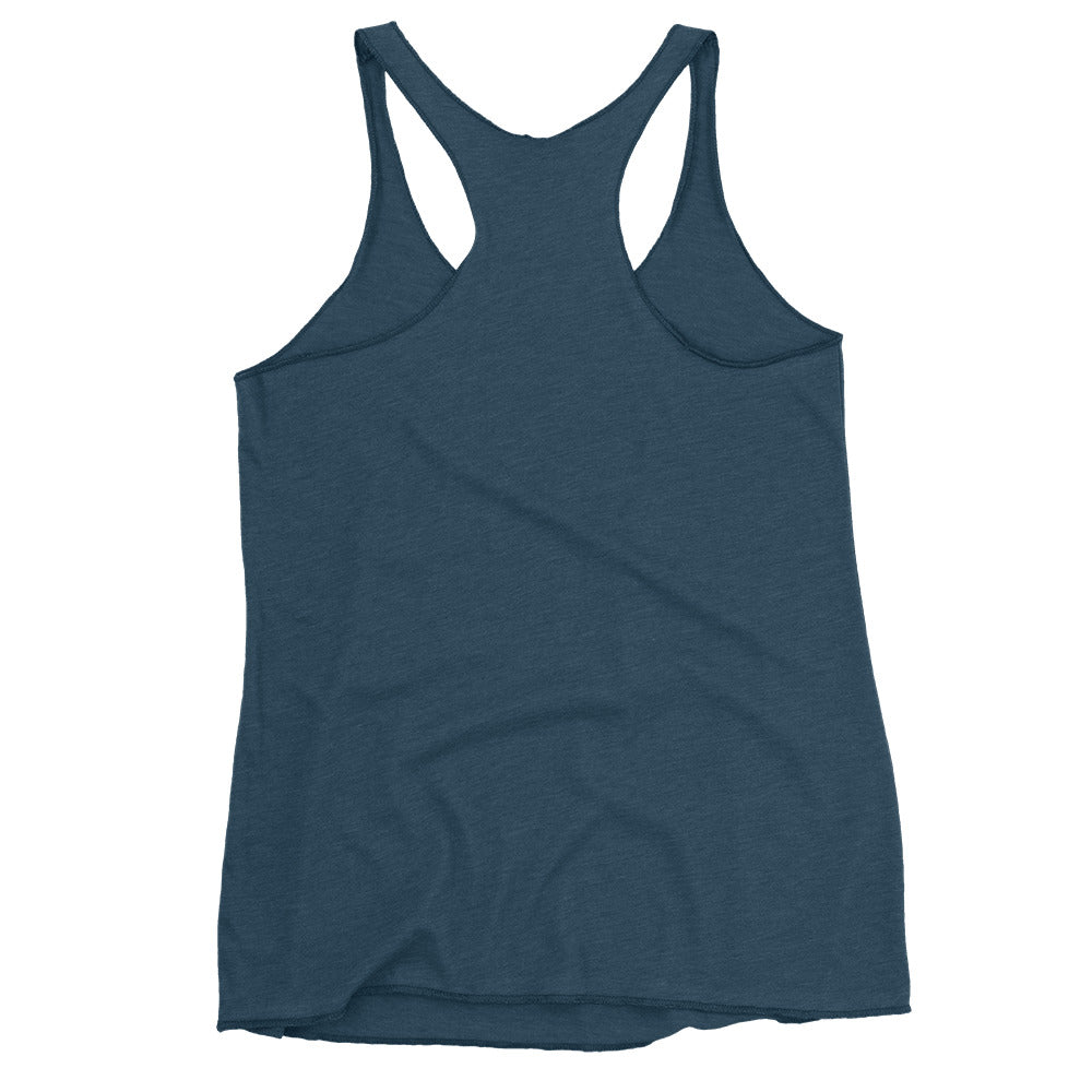 Hold my beer - while I pet that dog Women's Racerback Tank